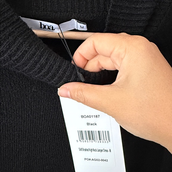 BOA Because of Alice Soft Brushed High Neck Jumper Dress. Size M NWT - Picture 5 of 9